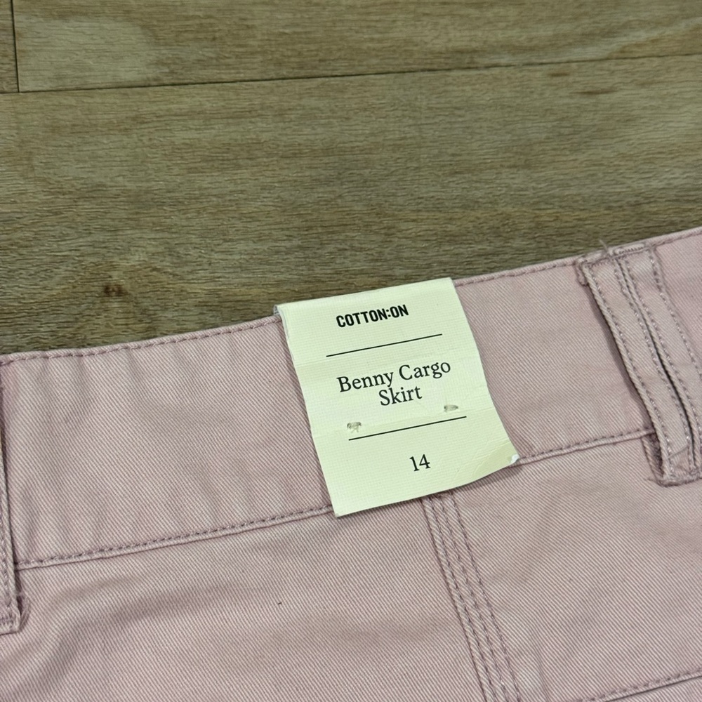 NWT Cotton On Benny Cargo Skirt Pink Size 10 - Picture 6 of 6